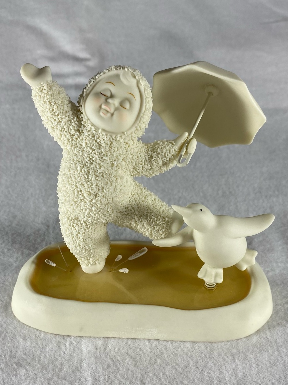 Department 56 Snowbabies Singing In The Rain 56.69442 2 Pc Figurine No Box